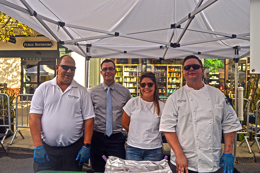 Group of chefs posing at Mac and Cheese Festival