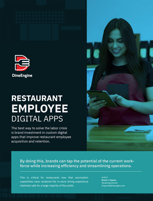 Restaurant employee digital apps